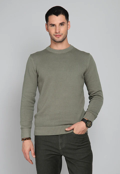 SWEATER CP LISO ARROW SW31043VE VERDE L