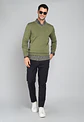 Sweater Cuello V Manga Larga Liso Alg Arrow Sw31030Ve Ver - Miniatura 3