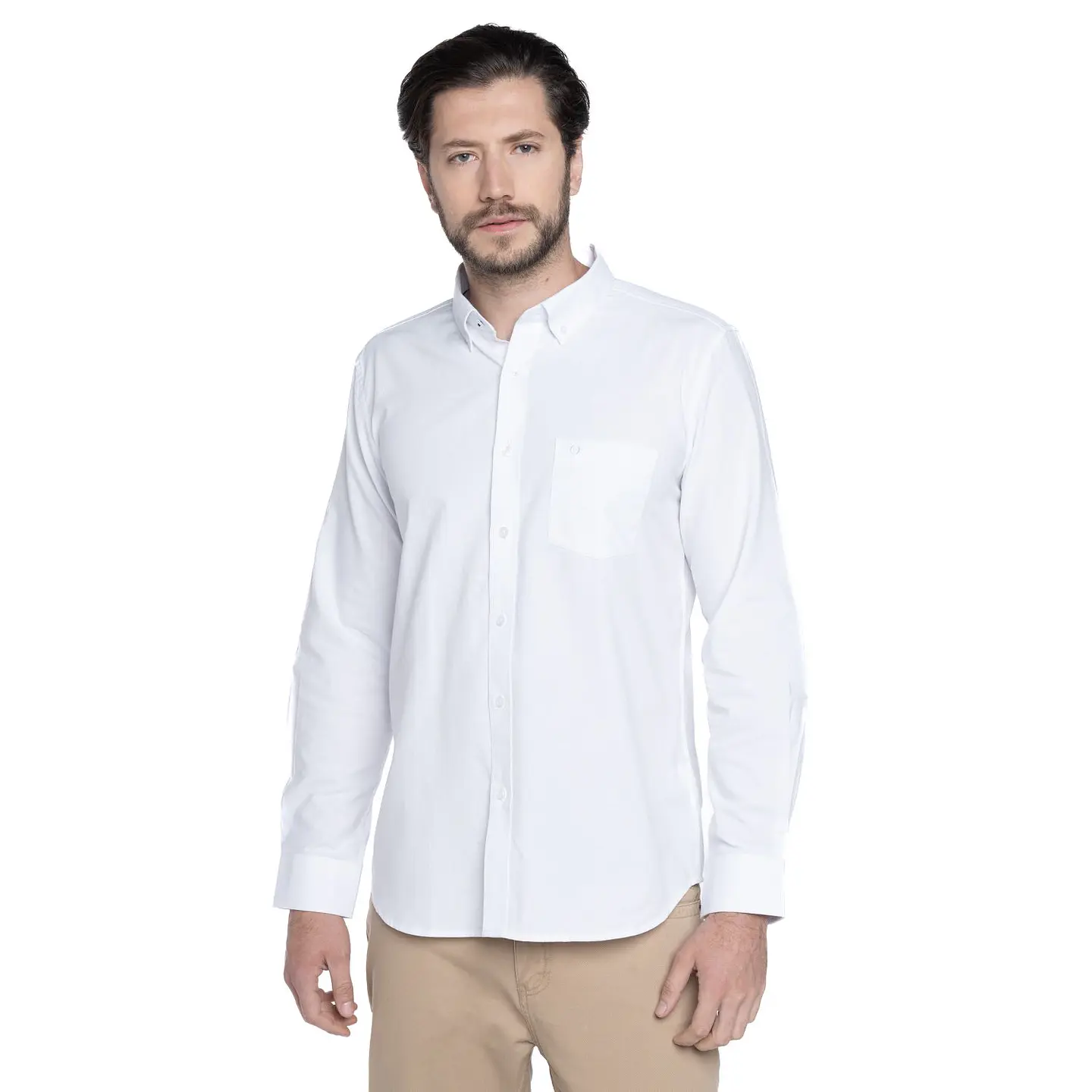 Camisa Manga Larga Cbols Lisa Oxord Colon Potros Ptl 1