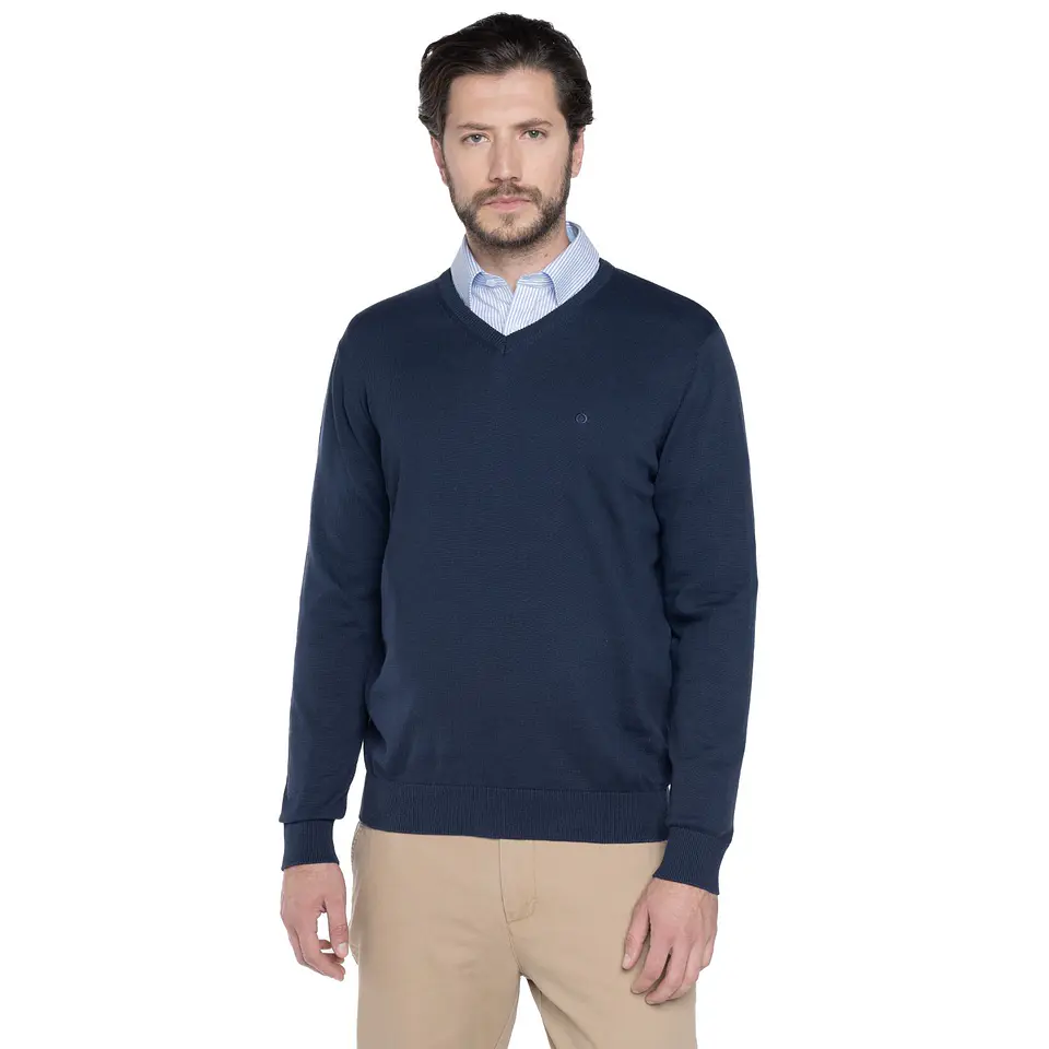 Sweater Cuello V Liso Venecia Potros Ptli06000N07 1