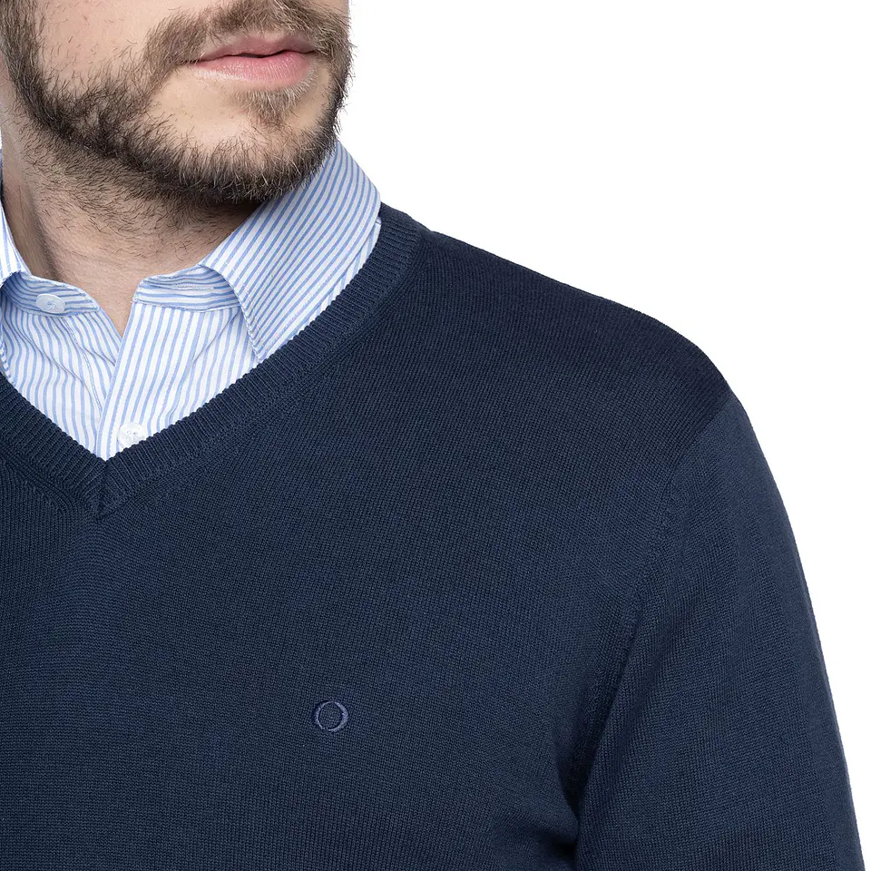 Sweater Cuello V Liso Venecia Potros Ptli06000N07 4