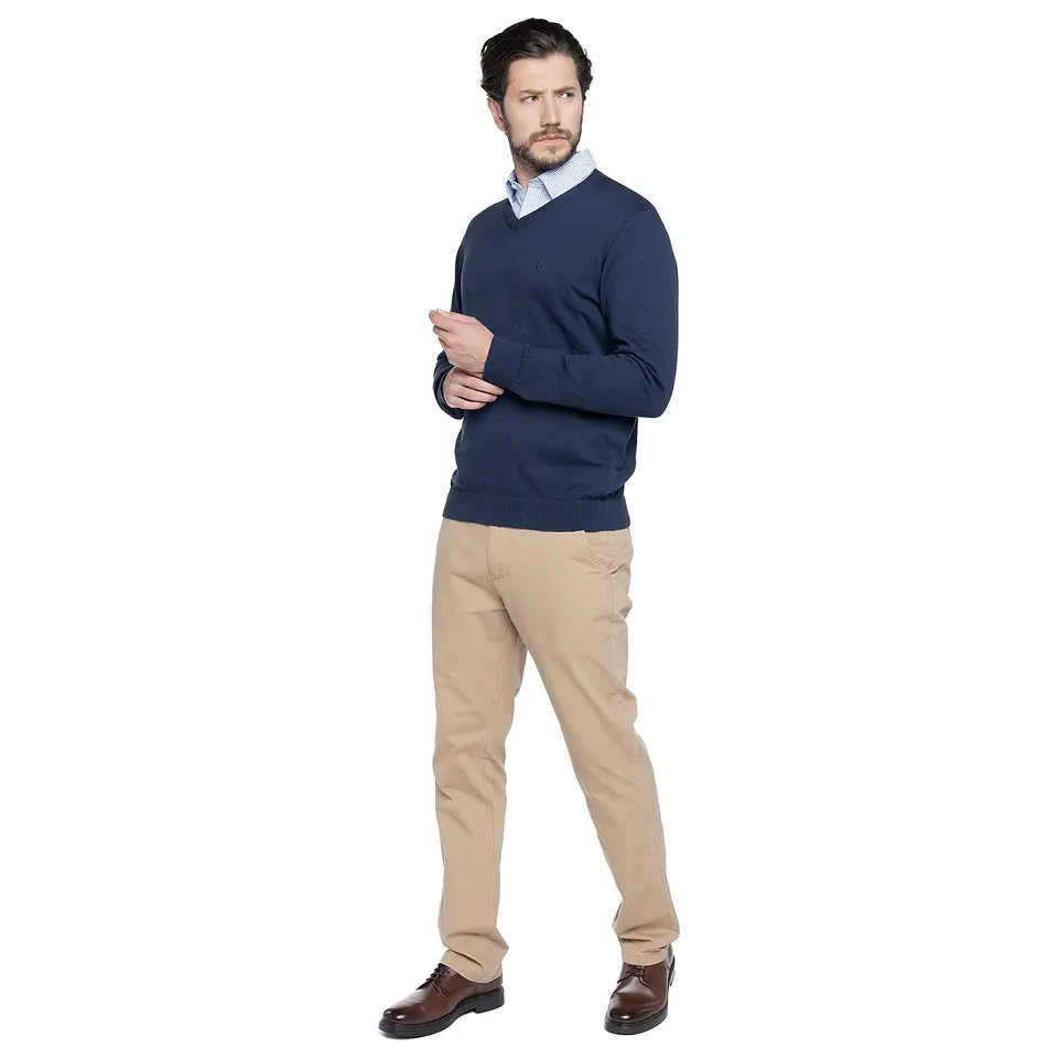 Sweater Cuello V Liso Venecia Potros Ptli06000N00 3