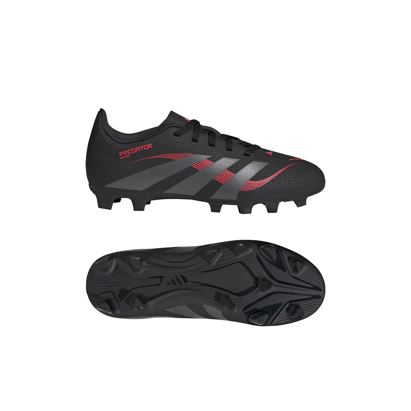Zapato Futbol Niño Predator Club Adidas Negro Id3812 4