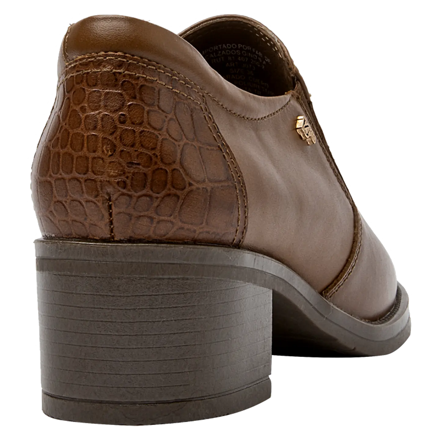 ZAPATO MUJER CASUAL 16 HORAS J073 CAFE 2