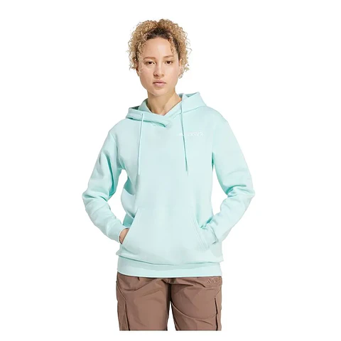 POLERON MUJER CANGURO W MT S LOGO HD NEW COLOR OUTDOOR ADIDAS JM2783 AQUA