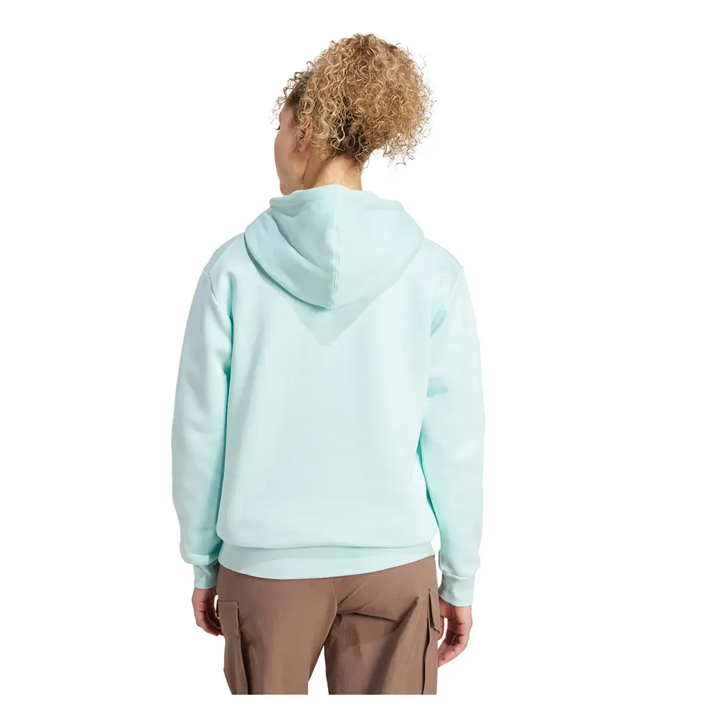 Poleron Mujer Canguro W Mt S Logo Hd New Color Outdoor Adidas Jm2783 Aqua 2