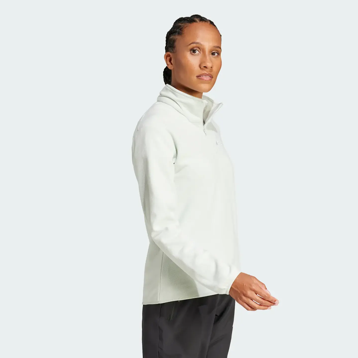 POLAR MUJER 1/4 ZIPPER W MT ESS HZ FL HIKING ADIDAS JP0789 4