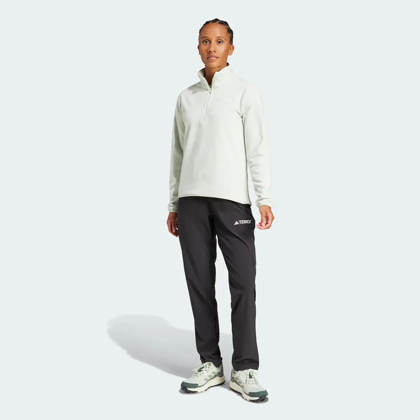 POLAR MUJER 1/4 ZIPPER W MT ESS HZ FL HIKING ADIDAS JP0789 5