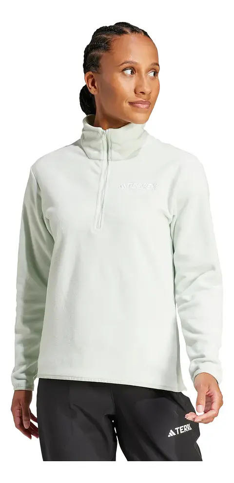 POLAR MUJER 1/4 ZIPPER W MT ESS HZ FL HIKING ADIDAS JP0789