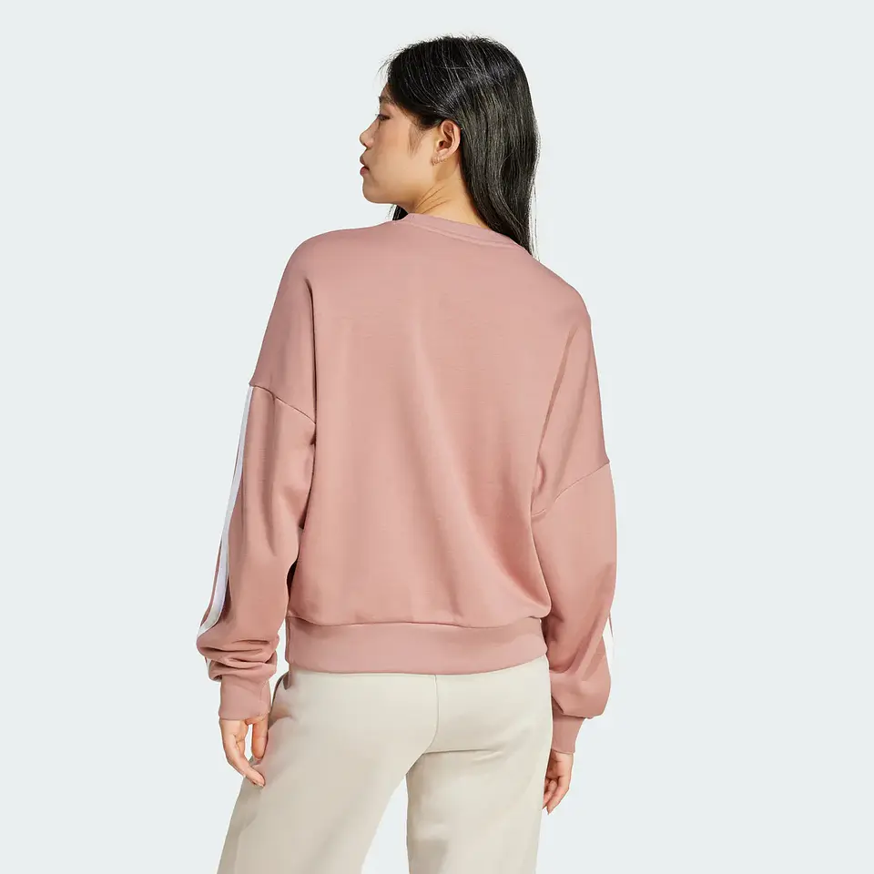 Poleron Mujer C/P W 3S Ft Swt Sportswear Adidas Jd5288 Palo Rosa 2