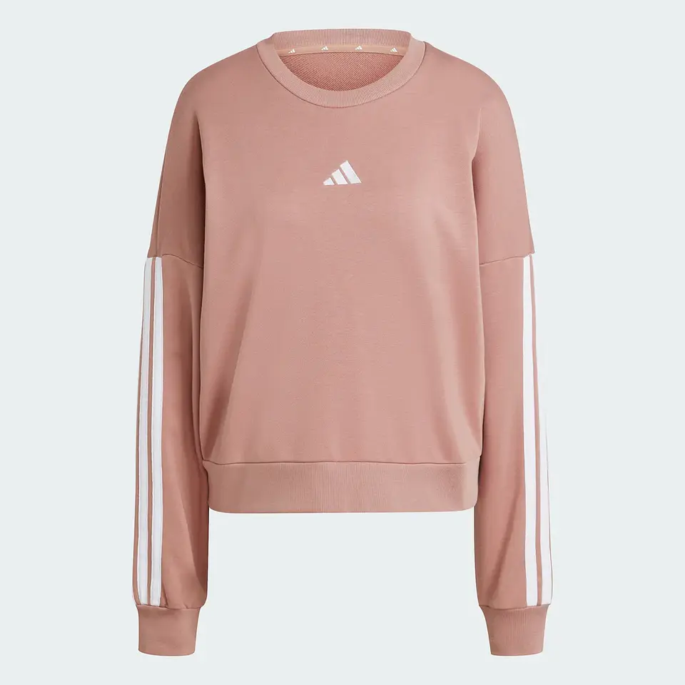 Poleron Mujer C/P W 3S Ft Swt Sportswear Adidas Jd5288 Palo Rosa 4