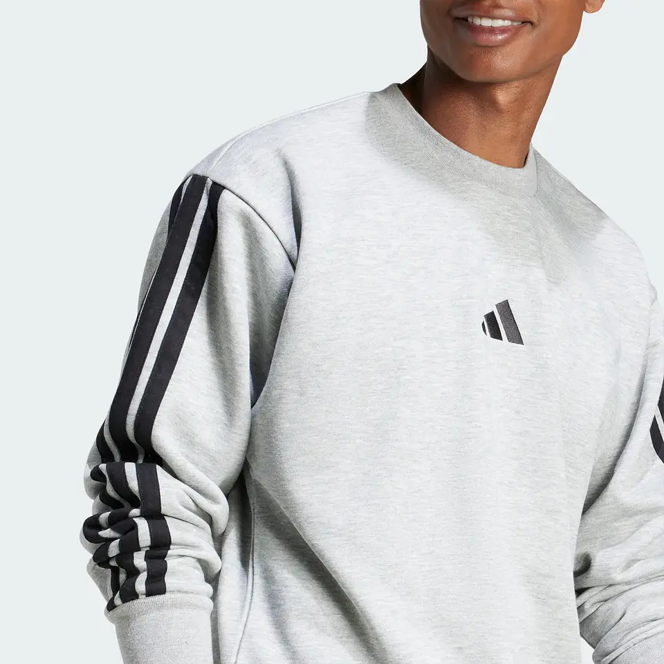 POLERON HOMBRE C/P M 3S FL SWT SPORTSWEAR ADIDAS JE6308 GRIS 5