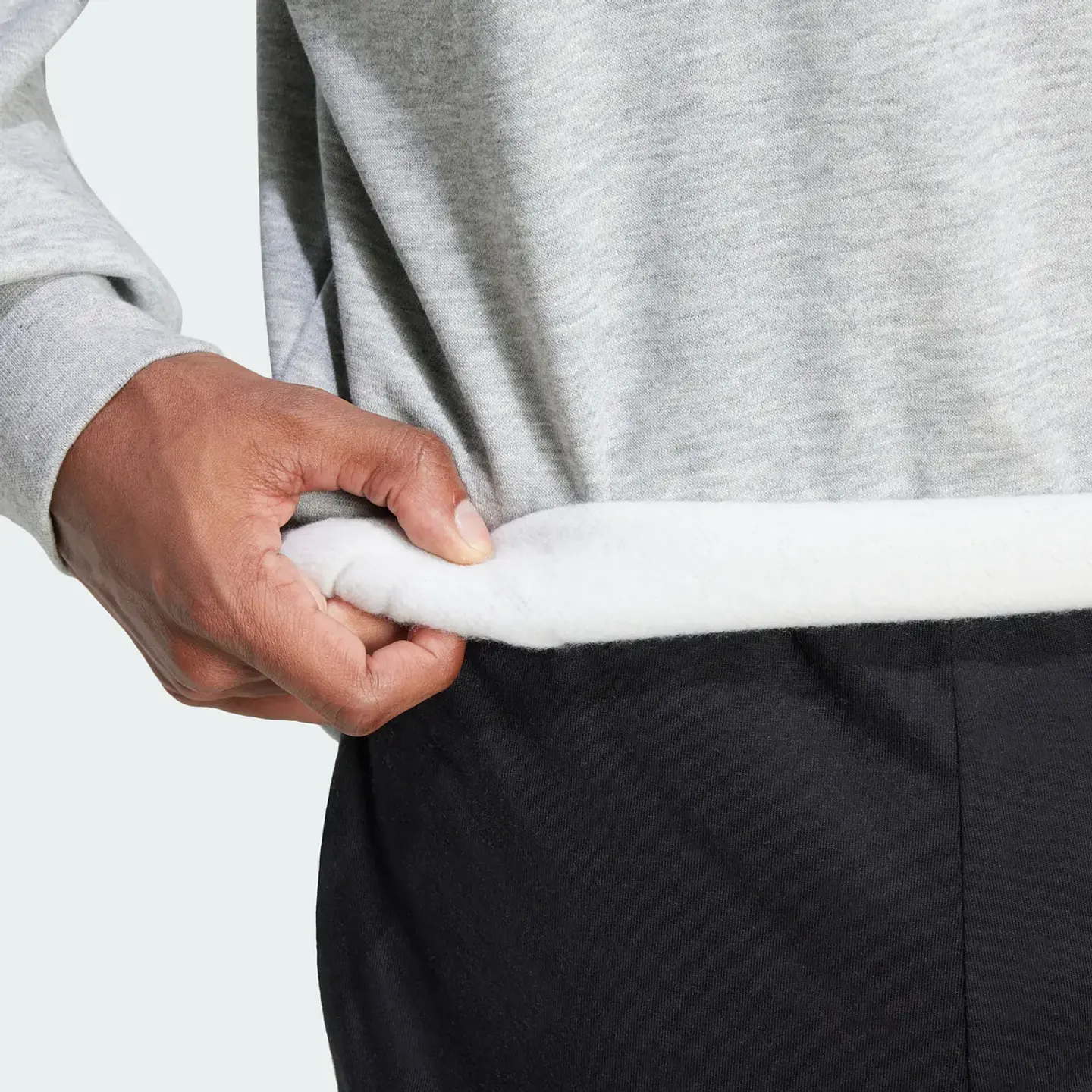 POLERON HOMBRE C/P M 3S FL SWT SPORTSWEAR ADIDAS JE6308 GRIS 6