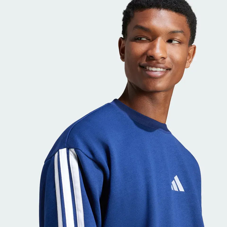 POLERON HOMBRE C/P M 3S FL SWT SPORTSWEAR ADIDAS JE6307 DARK BLUE 5