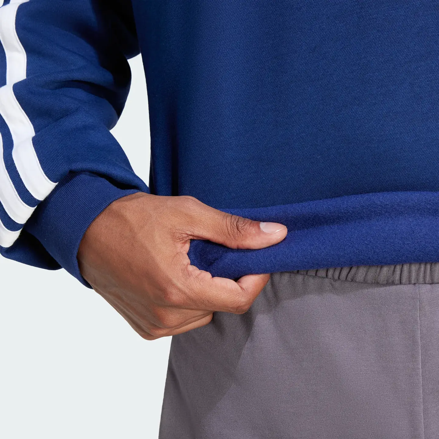 POLERON HOMBRE C/P M 3S FL SWT SPORTSWEAR ADIDAS JE6307 DARK BLUE 6