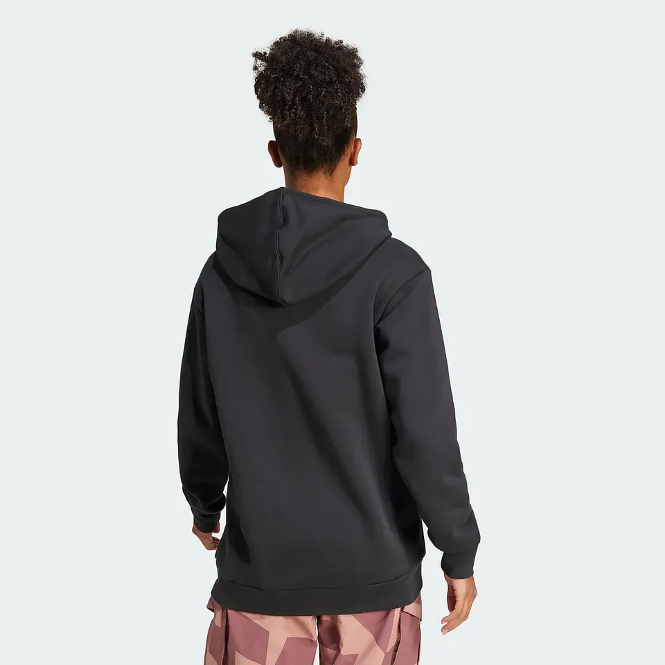 POLERON MUJER CANGURO W MT S LOGO HD HIKING ADIDAS IZ3342 NEGRO 3