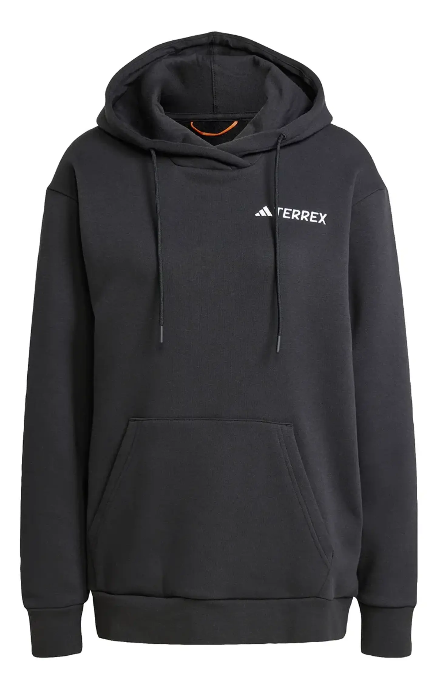 POLERON MUJER CANGURO W MT S LOGO HD HIKING ADIDAS IZ3342 NEGRO 2