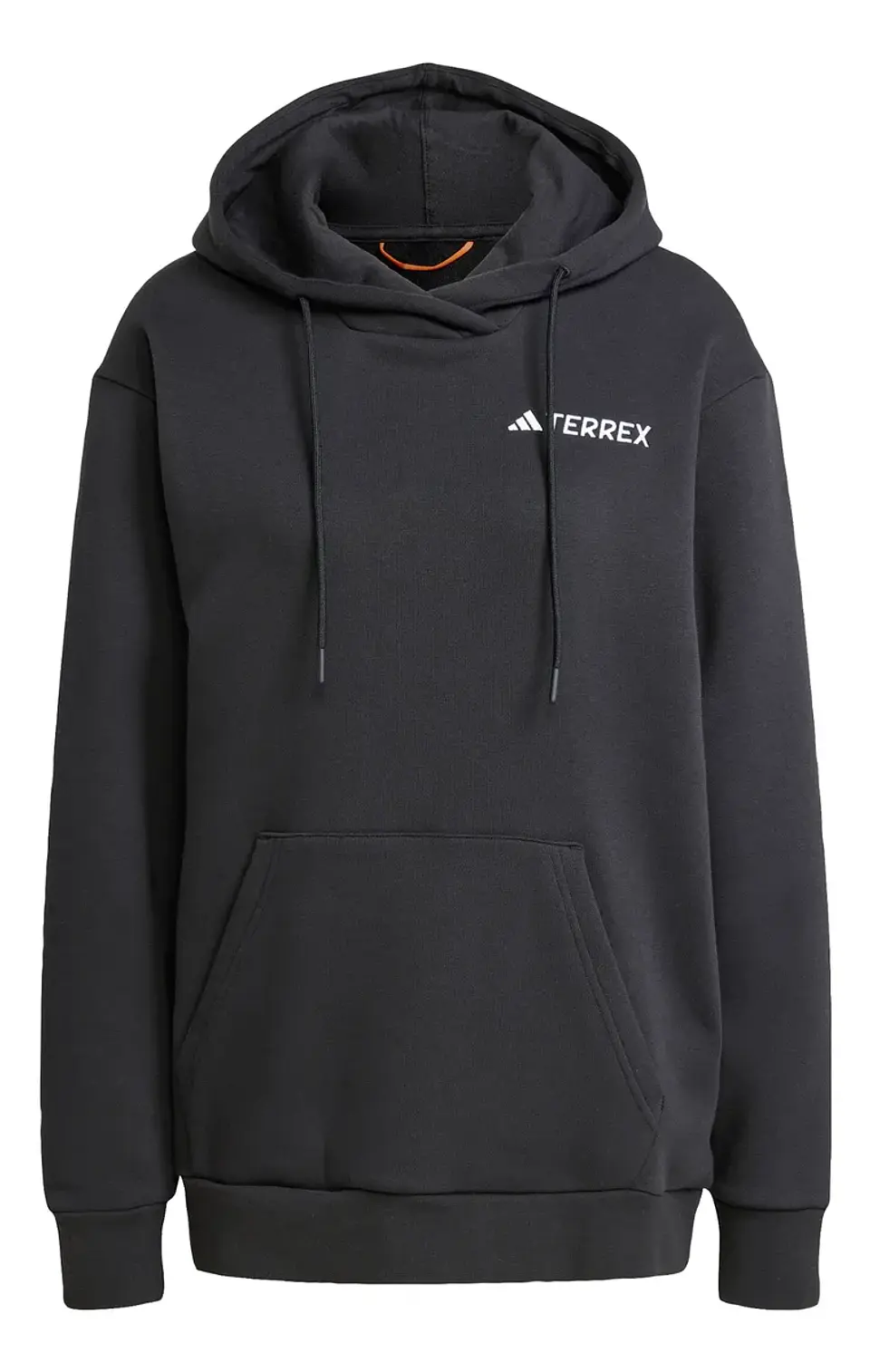 POLERON MUJER CANGURO W MT S LOGO HD HIKING ADIDAS IZ3342 NEGRO 2