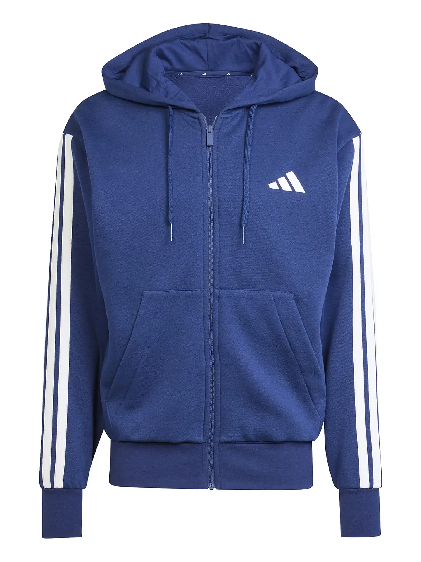 POLERON HOMBRE FULL ZIPPER CON GORRO HD SPORTSWEAR ADIDAS JD1868 DARK BLUE 3