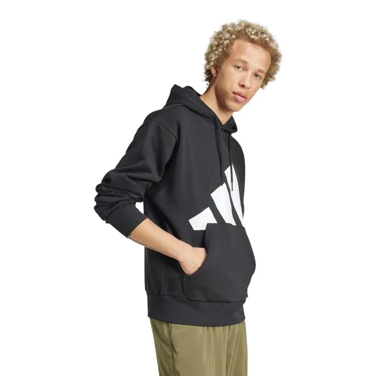 POLERON HOMBRE CANGURO M BL FL HD SPORTSWEAR ADIDAS IN6159 NEGRO 4