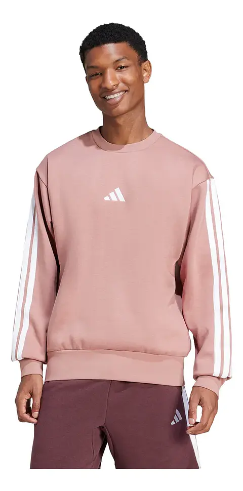 POLERON HOMBRE C/P M 3S FL SWT SPORTSWEAR ADIDAS JE6310 PALO ROSA