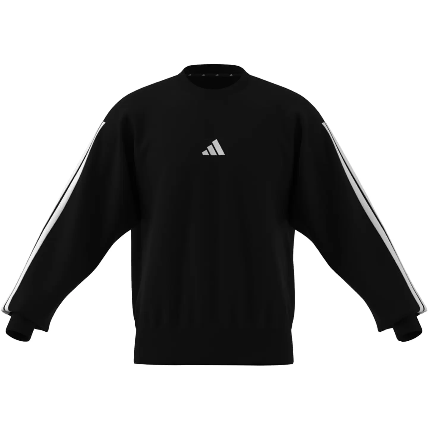 POLERON HOMBRE C/P M 3S FL SWT SPORTSWEAR ADIDAS JE6304 NEGRO 2