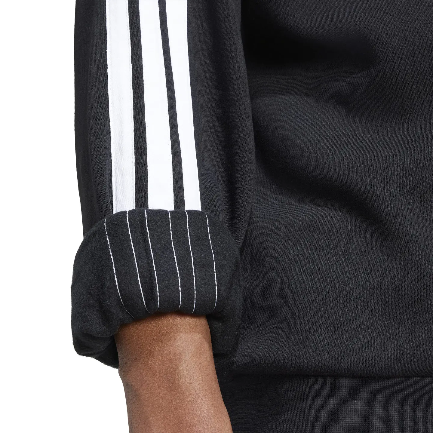 POLERON HOMBRE C/P M 3S FL SWT SPORTSWEAR ADIDAS JE6304 NEGRO 5