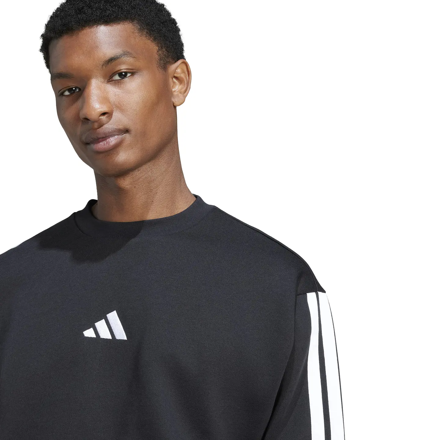 POLERON HOMBRE C/P M 3S FL SWT SPORTSWEAR ADIDAS JE6304 NEGRO 6