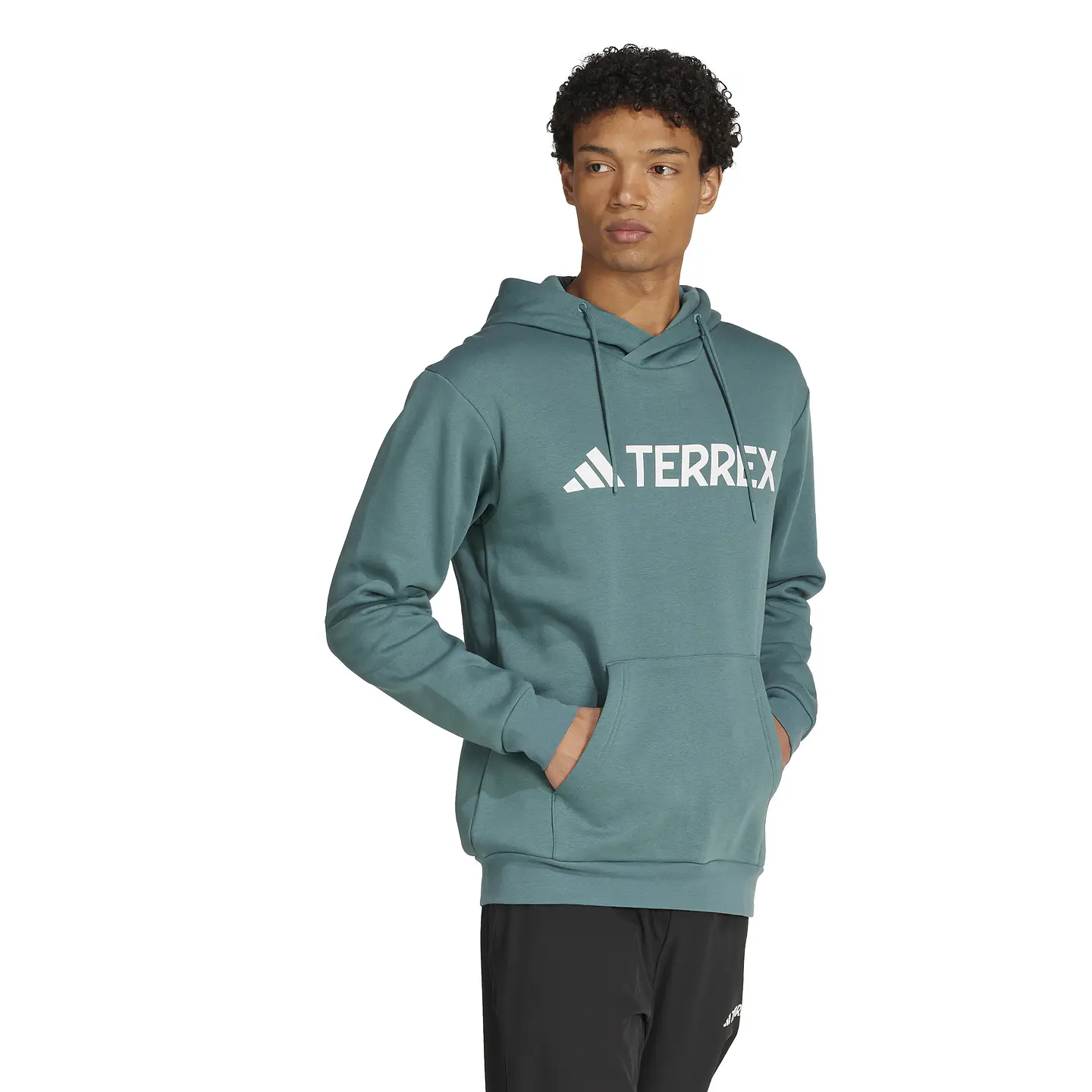 Poleron Hombre Canguro Mt Logo Hd New Color Outdoor Adidas Jm2788 Teal 4
