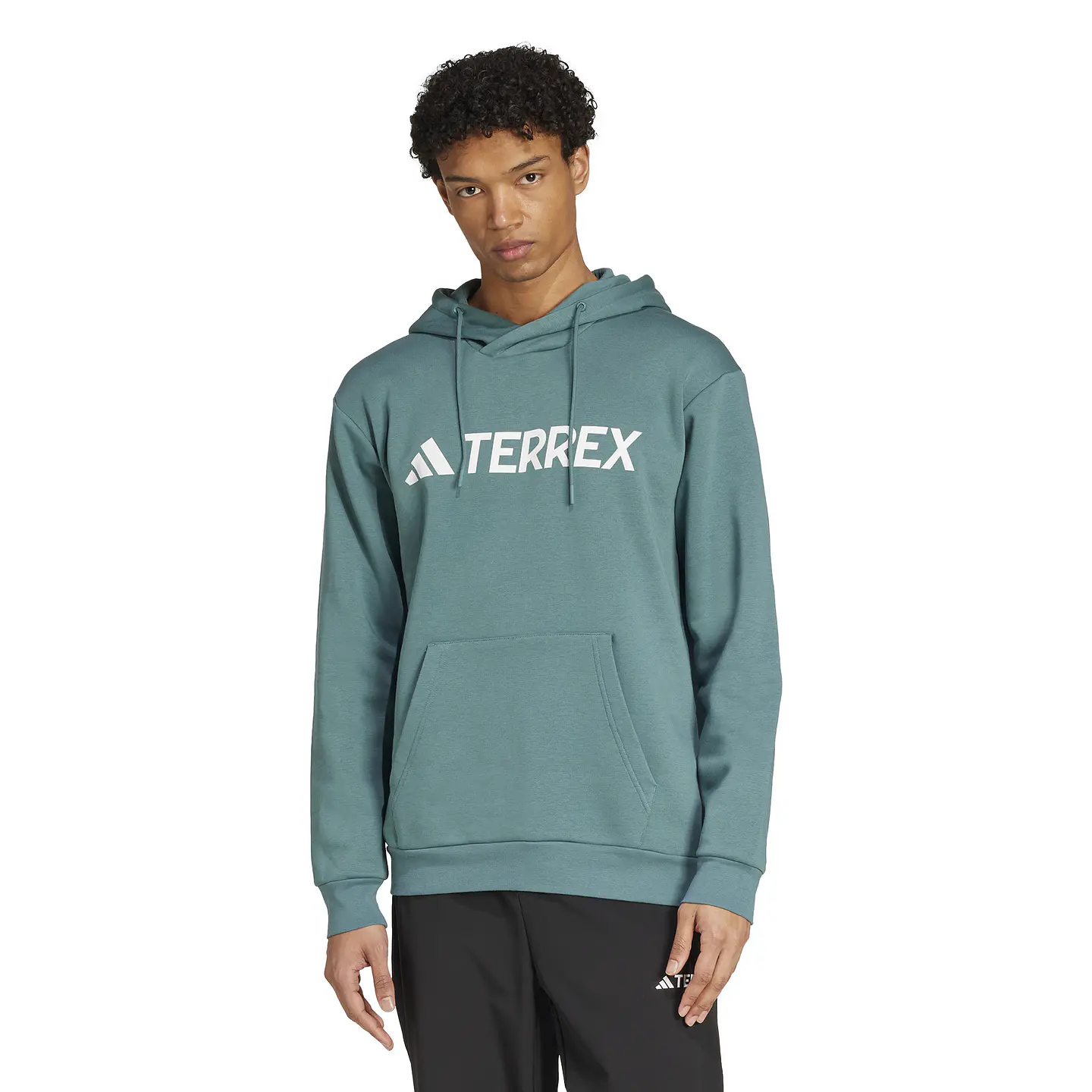 Poleron Hombre Canguro Mt Logo Hd New Color Outdoor Adidas Jm2788 Teal 1