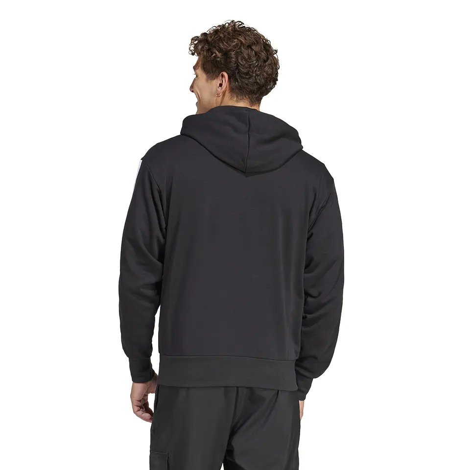 POLERON HOMBRE CANGURO M 3S FT HD SPORTSWEAR ADIDAS JD1874 NEGRO 3