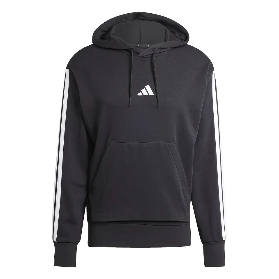 POLERON HOMBRE CANGURO M 3S FT HD SPORTSWEAR ADIDAS JD1874 NEGRO 2