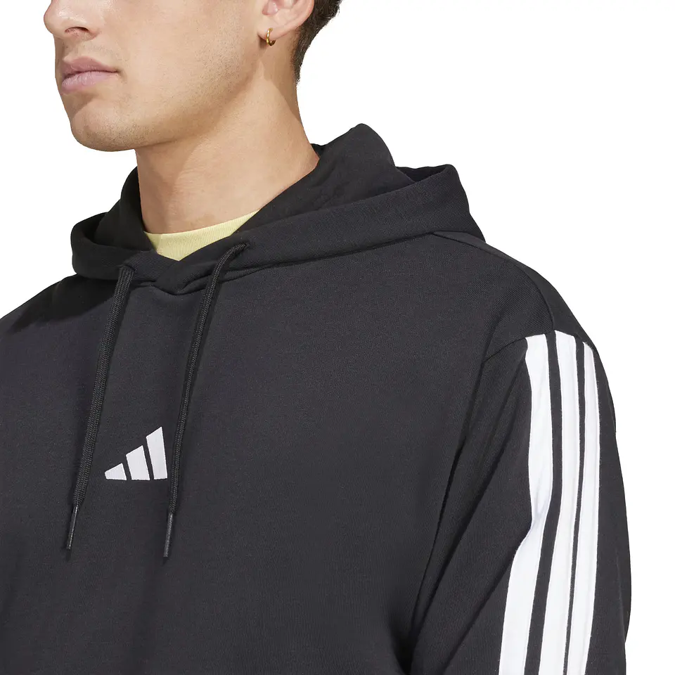 POLERON HOMBRE CANGURO M 3S FT HD SPORTSWEAR ADIDAS JD1874 NEGRO 7