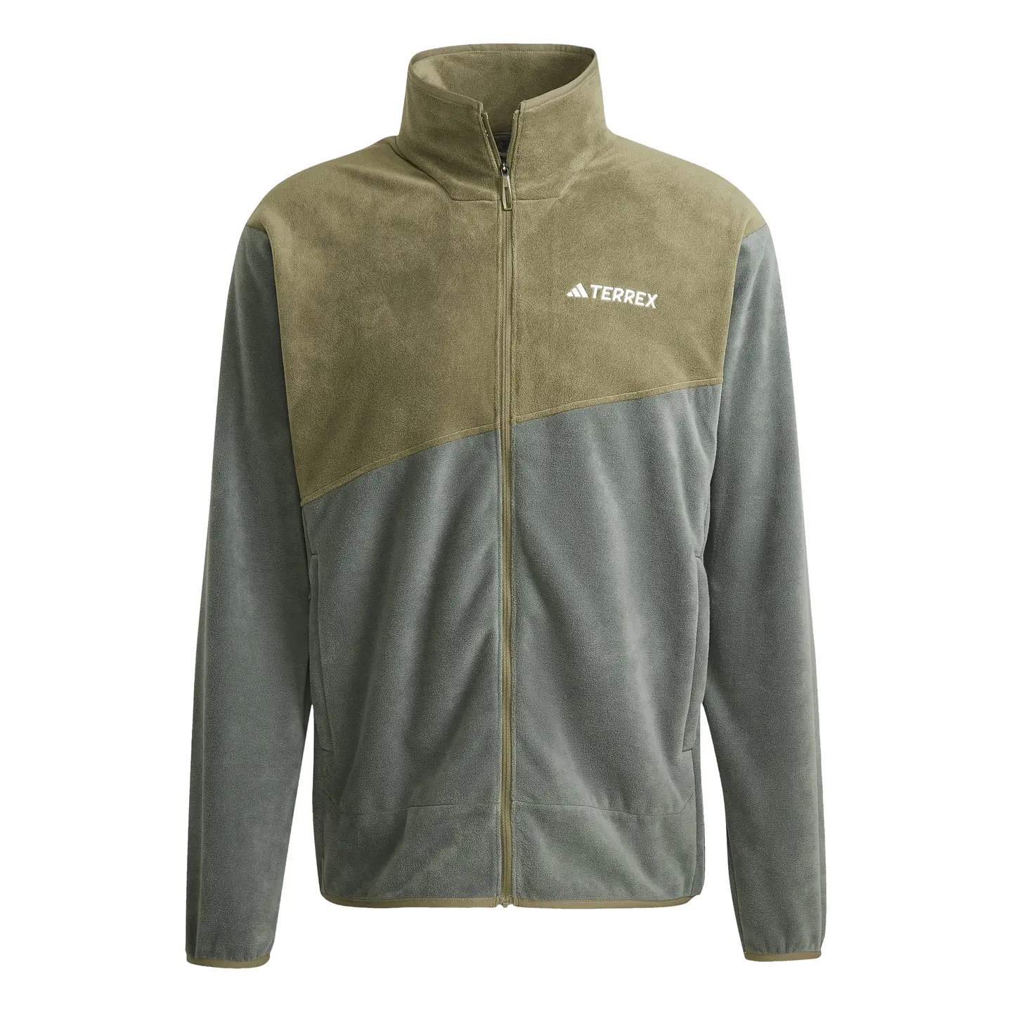 POLAR HOMBRE FULL ZIPPER MT FULL ZIPPER FLEECE HIKING ADIDAS JC9615 VERDE 4