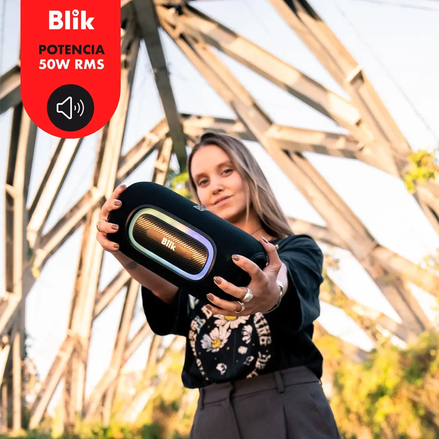Parlante Bt Port Blik Hypebass-Blk 2