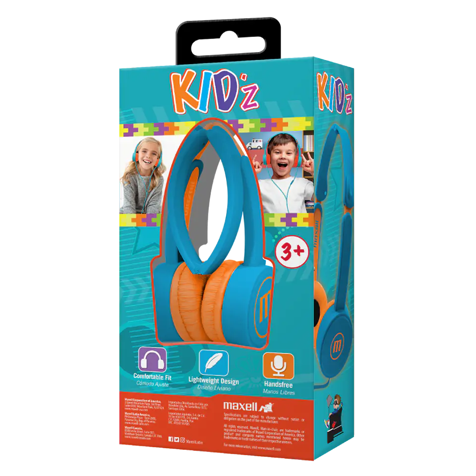 Audifonos Dj Kids Kz-13 Azul Maxell Kz-13 Kidz Pur+B 3