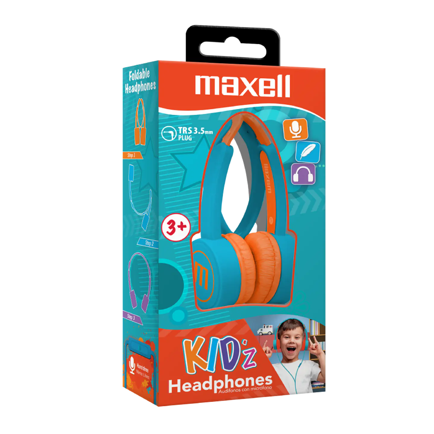 Audifonos Dj Kids Kz-13 Azul Maxell Kz-13 Kidz Pur+B 4
