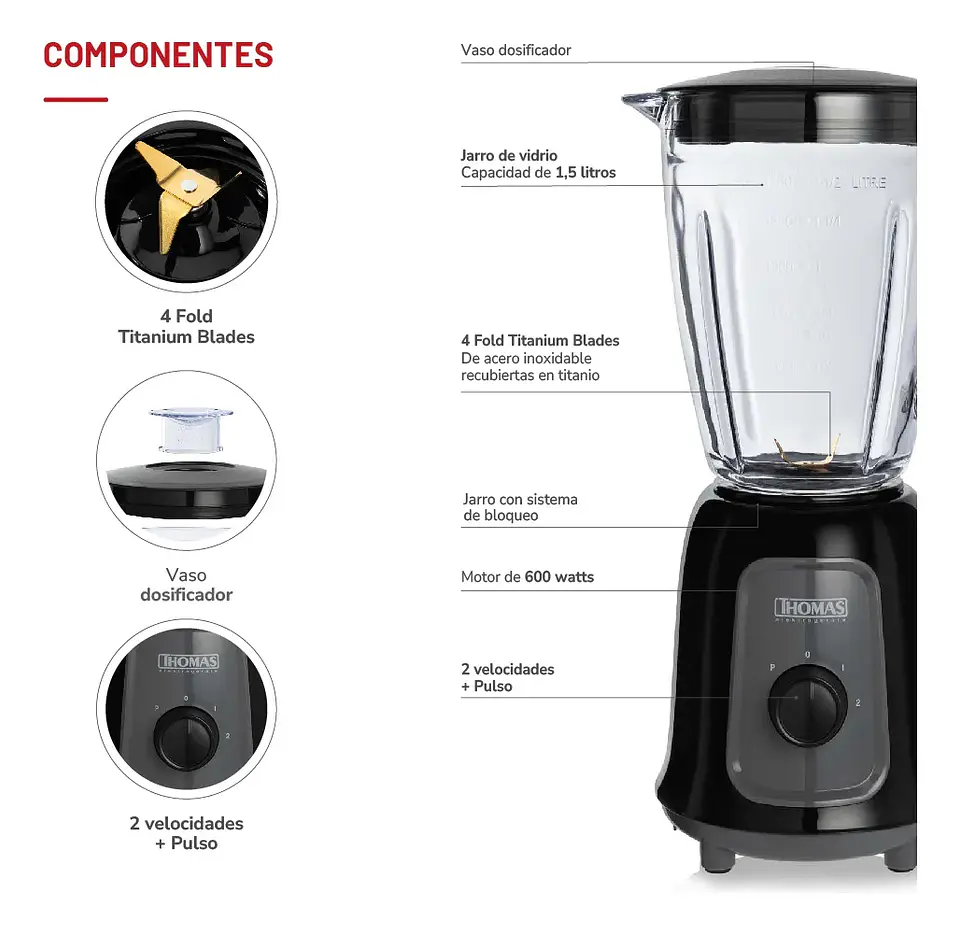 Licuadora Thomas Th-330V 2