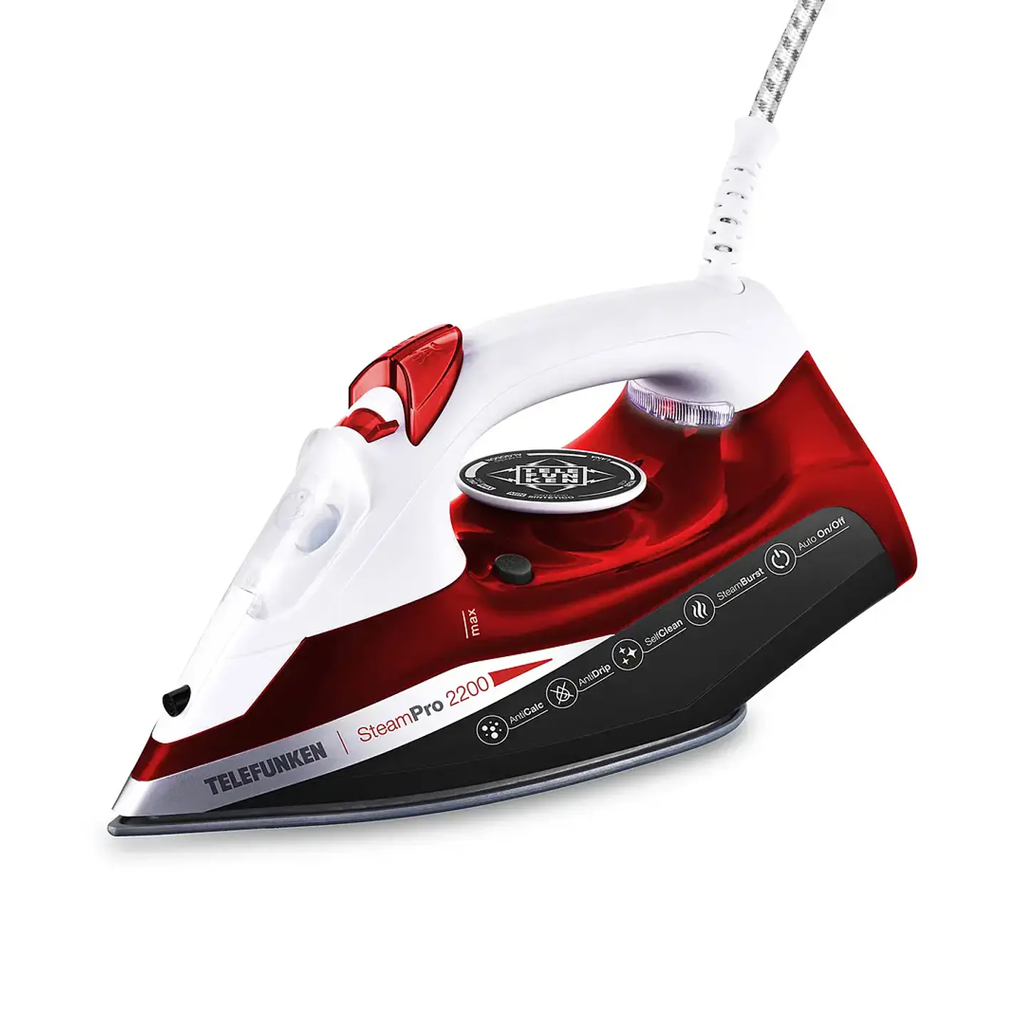Plancha 2200W Roja Steampro-2200 Telefunken 8000781 1