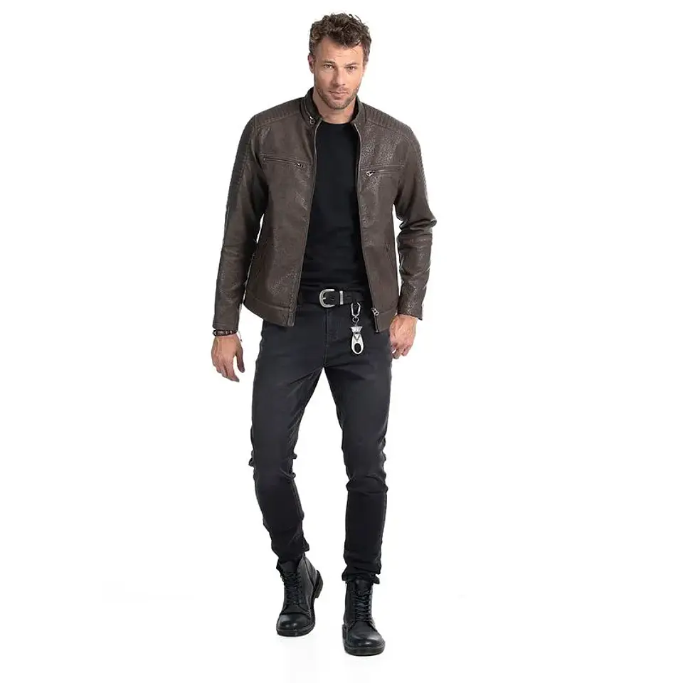 Chaqueta Hombre Pu Rider Ellus Imp91518 Cafe 4