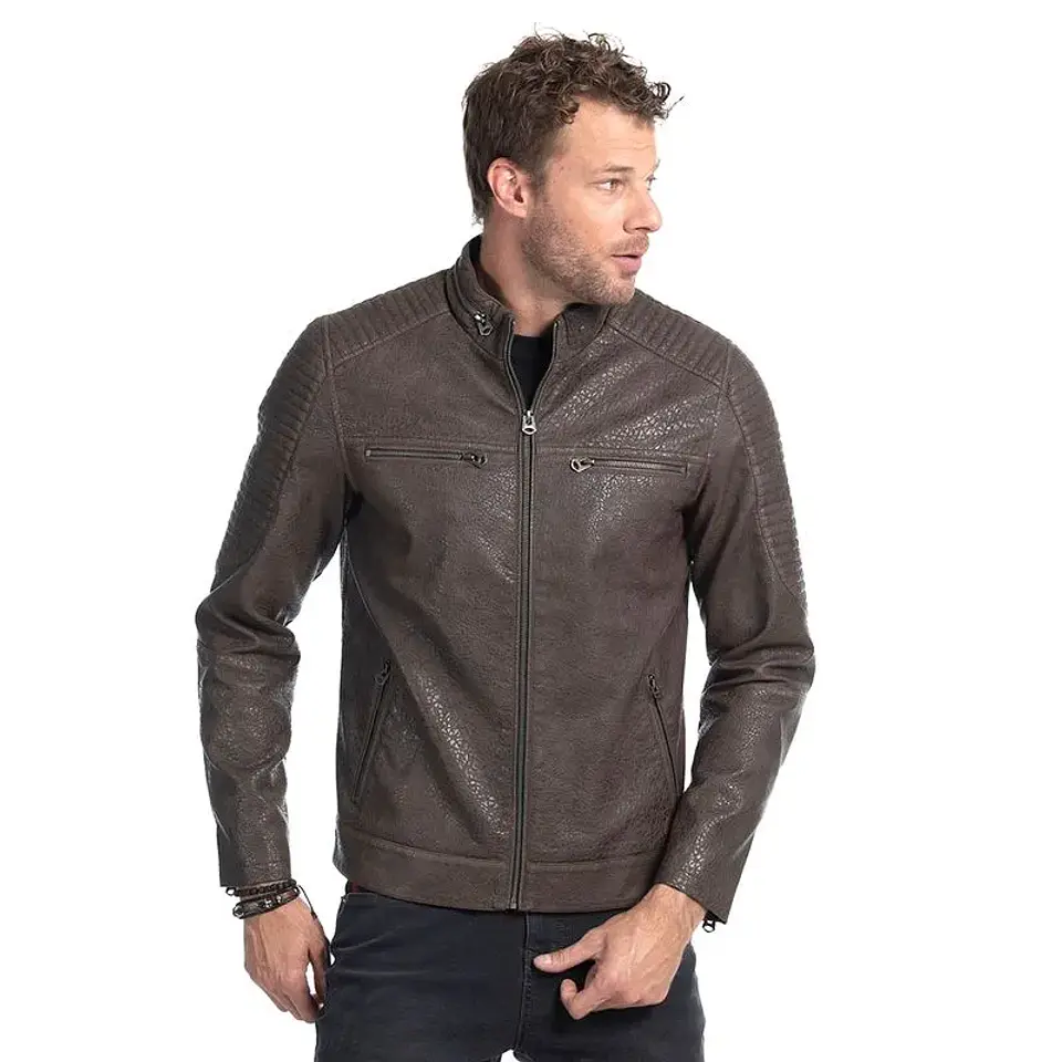 Chaqueta Hombre Pu Rider Ellus Imp91518 Cafe 1