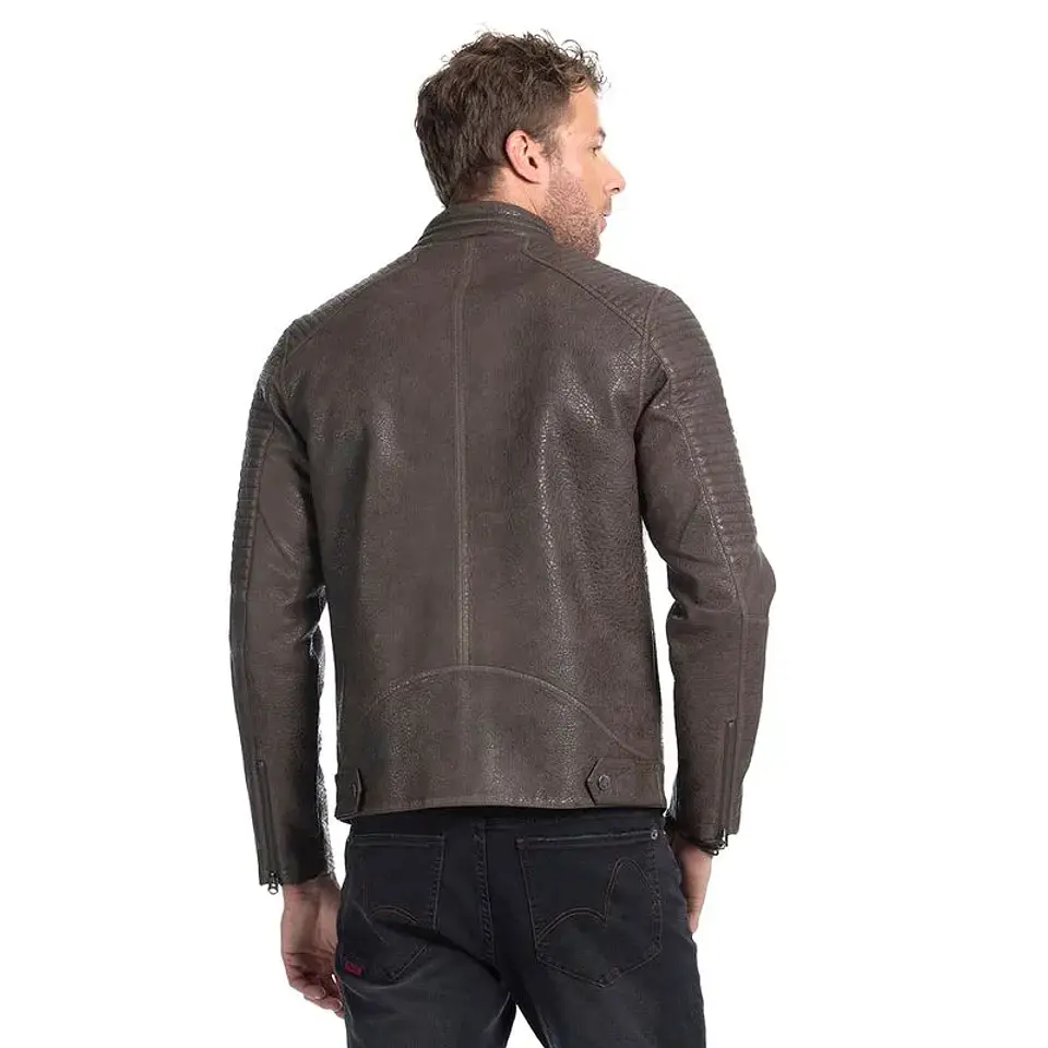 Chaqueta Hombre Pu Rider Ellus Imp91518 Cafe 2