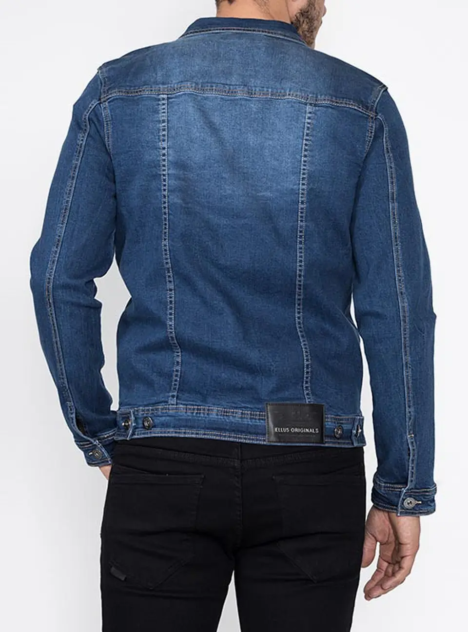 Chaqueta Hombre Mezclilla Ellus Im092220 Azul Oscuro 2
