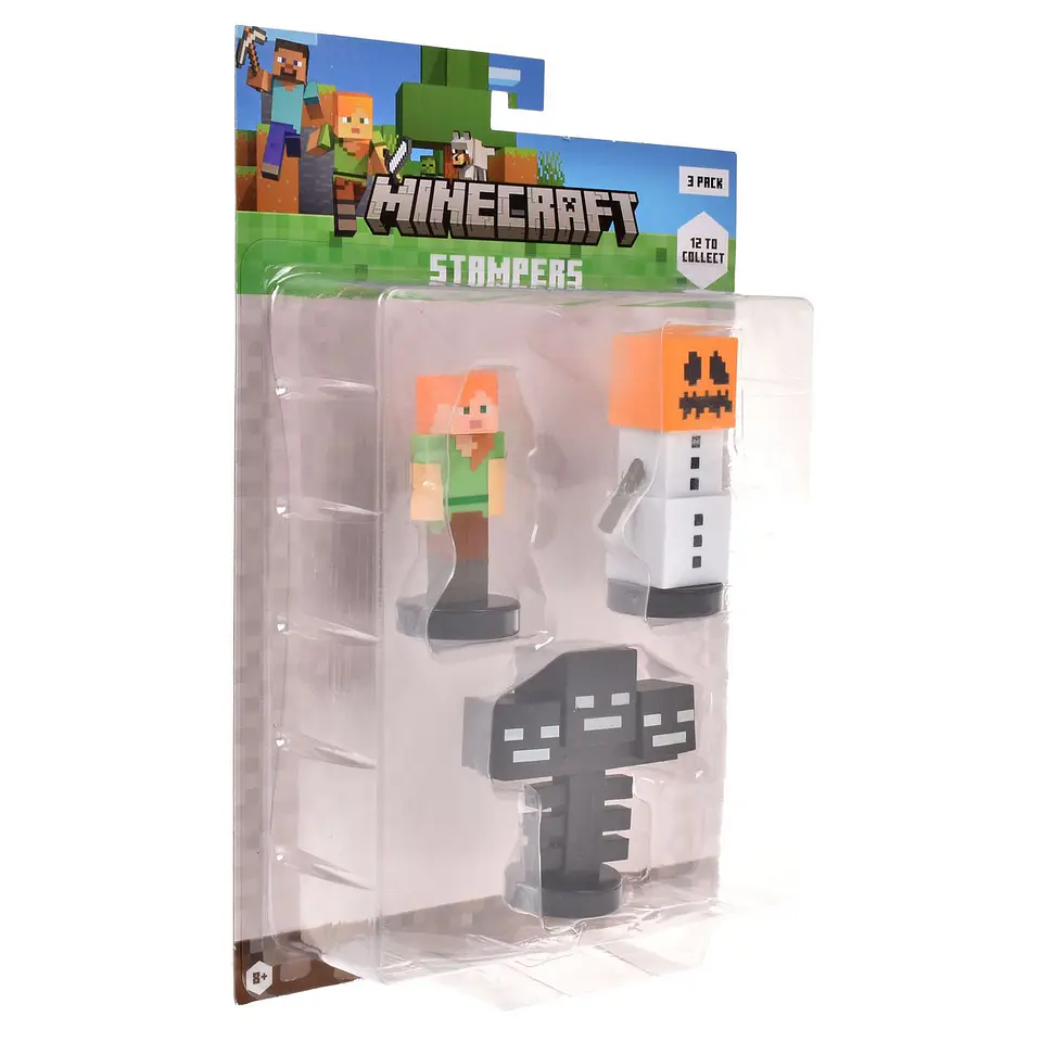 Pack De 3 Figuras Timbre Minecraft Ansaldo 34911 3