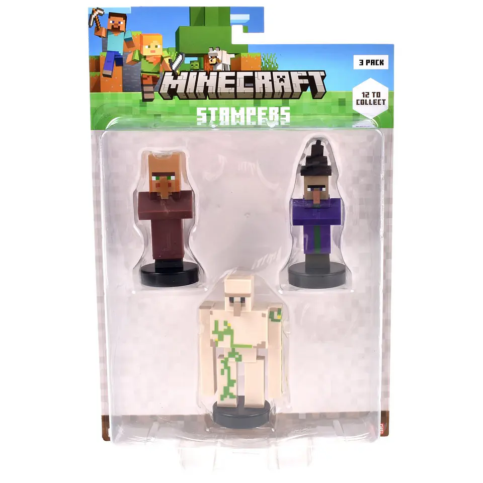 Pack De 3 Figuras Timbre Minecraft Ansaldo 34911 5