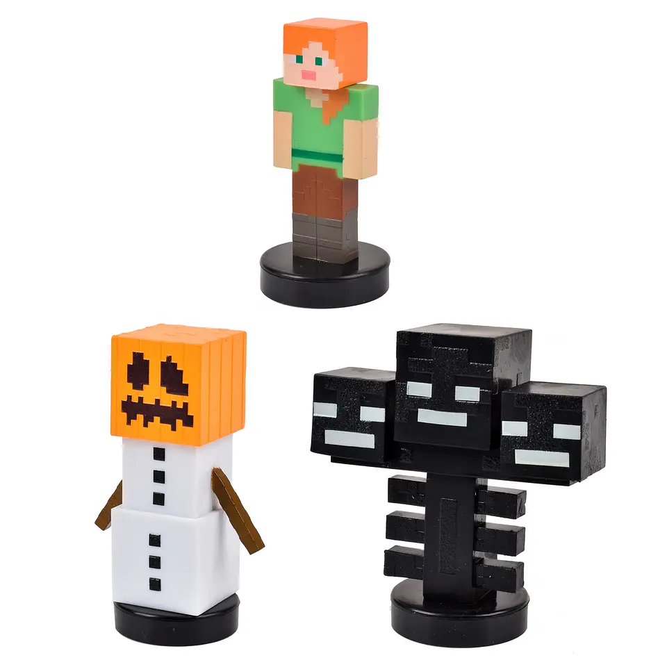 Pack De 3 Figuras Timbre Minecraft Ansaldo 34911 7