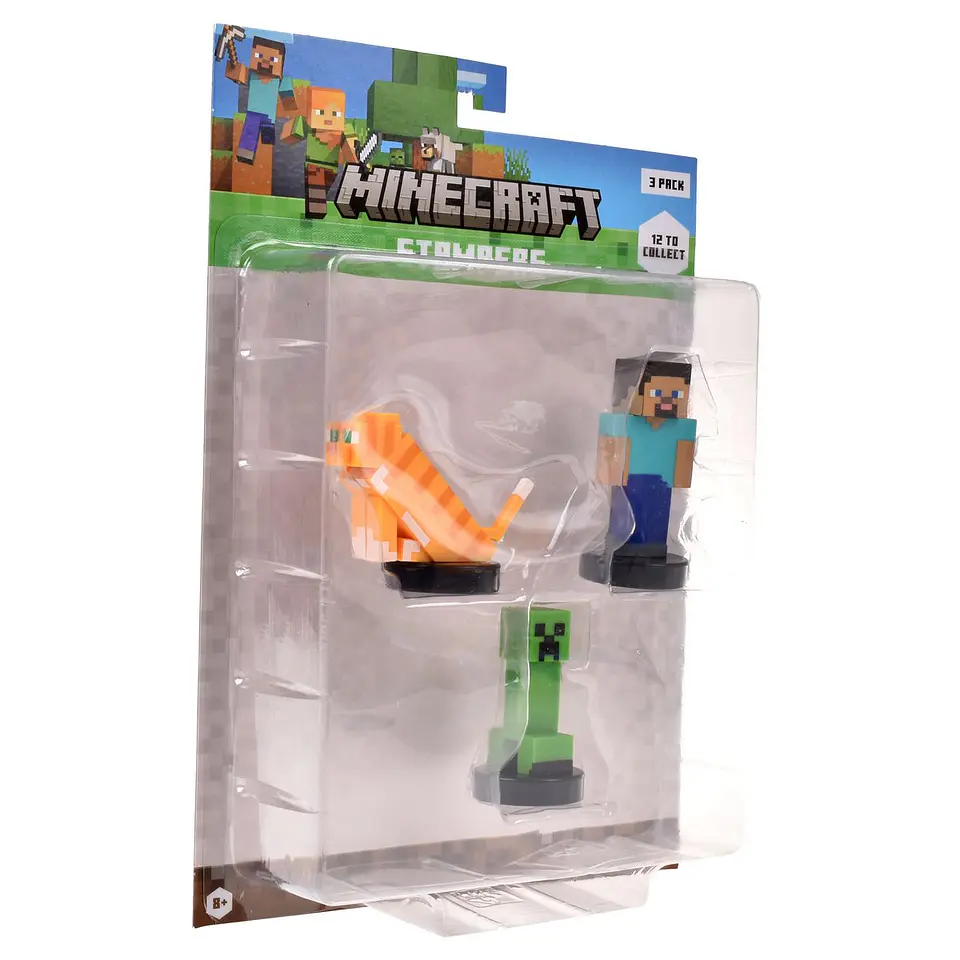 Pack De 3 Figuras Timbre Minecraft Ansaldo 34911 8