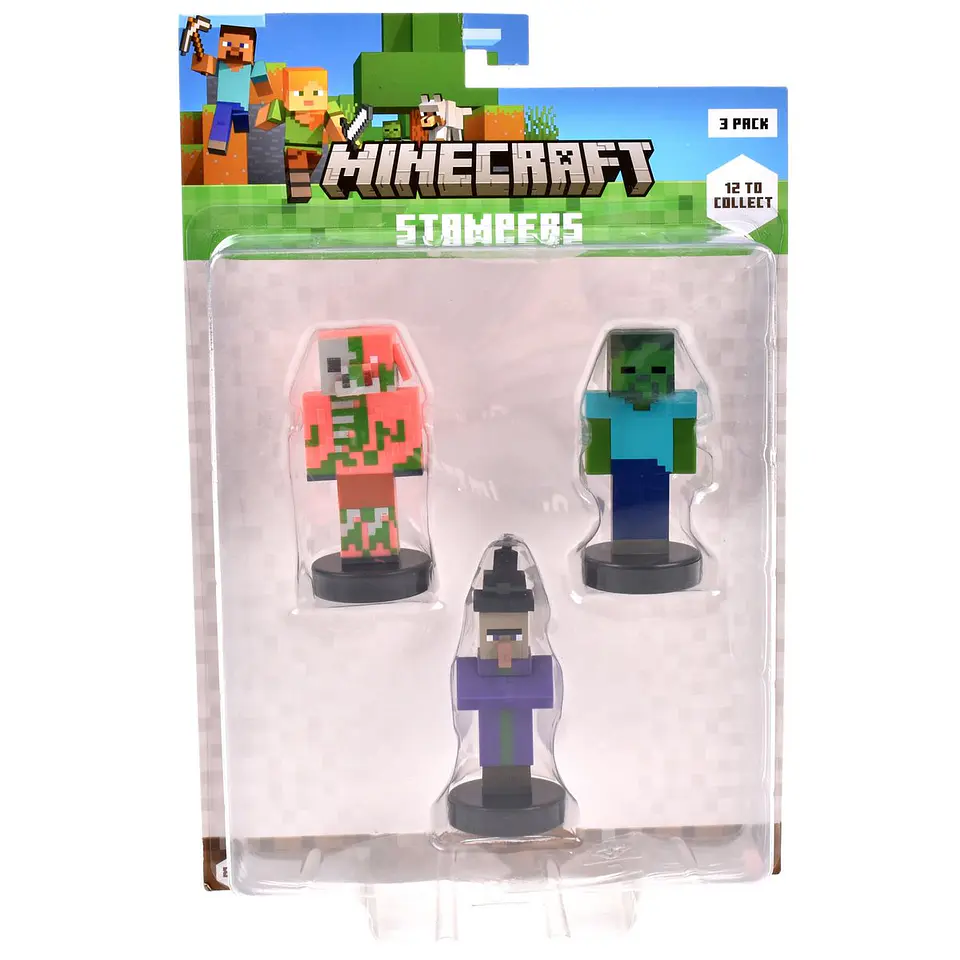 Pack De 3 Figuras Timbre Minecraft Ansaldo 34911 13