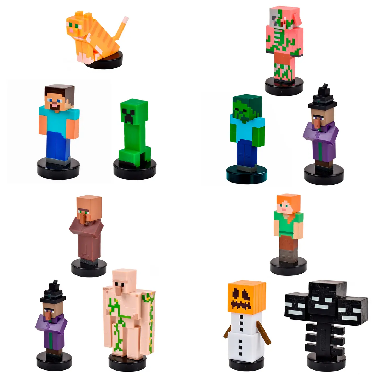 Pack De 3 Figuras Timbre Minecraft Ansaldo 34911 1