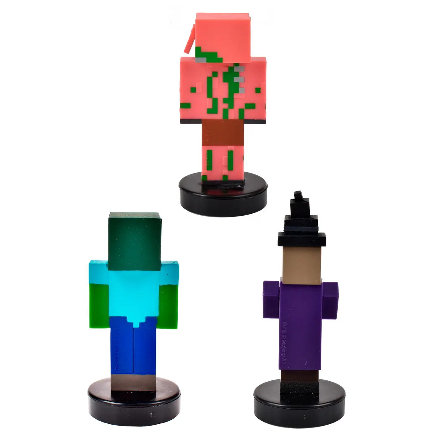 Pack De 3 Figuras Timbre Minecraft Ansaldo 34911 18